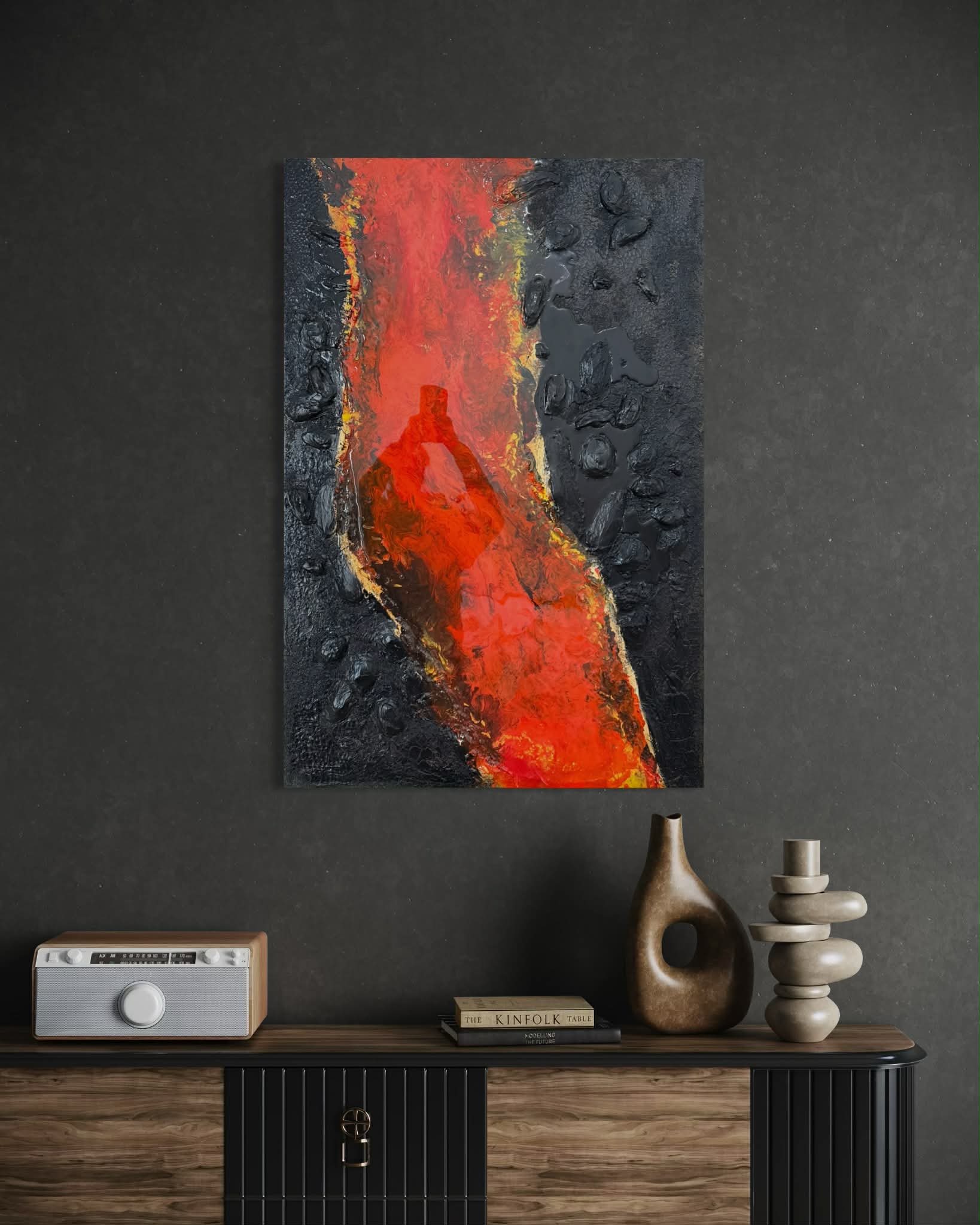 3D Lava River Original