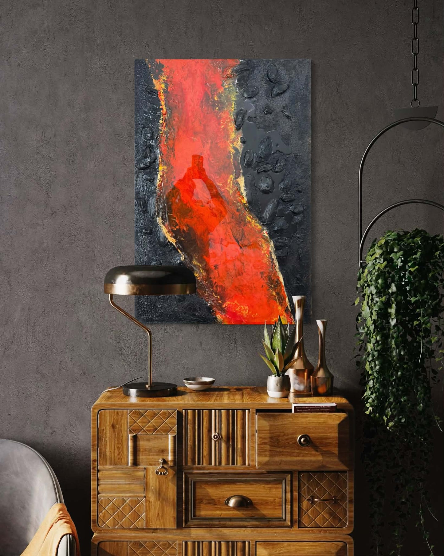 3D Lava River Original