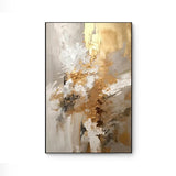 Aurum Flow — Hand-Painted Abstract Canvas