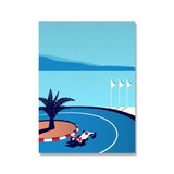 Classic 911 Scandinavian Retro Car Poster – Vintage Canvas Wall Art (Unframed)