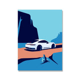 Classic 911 Scandinavian Retro Car Poster – Vintage Canvas Wall Art (Unframed)