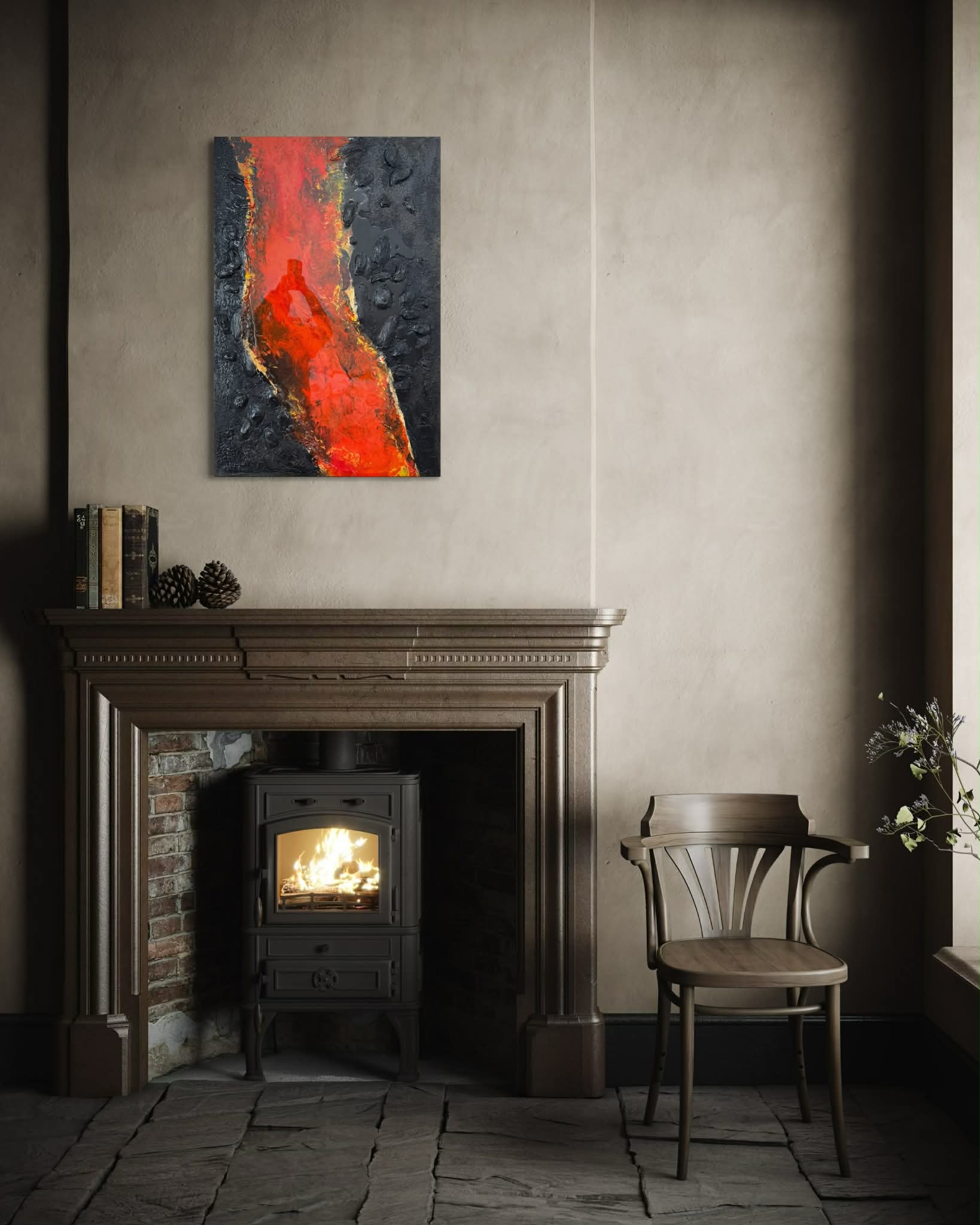 3D Lava River Original