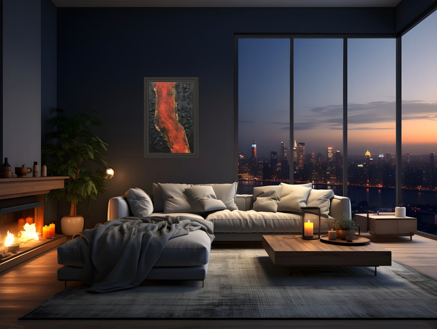 3D Lava River Original