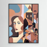 Annabeth Neutral Veil - Canvas Print