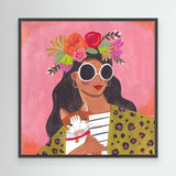 Bloom & Whiskers - Canvas Print