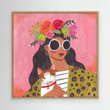 Bloom & Whiskers - Canvas Print