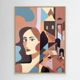 Annabeth Neutral Veil - Canvas Print