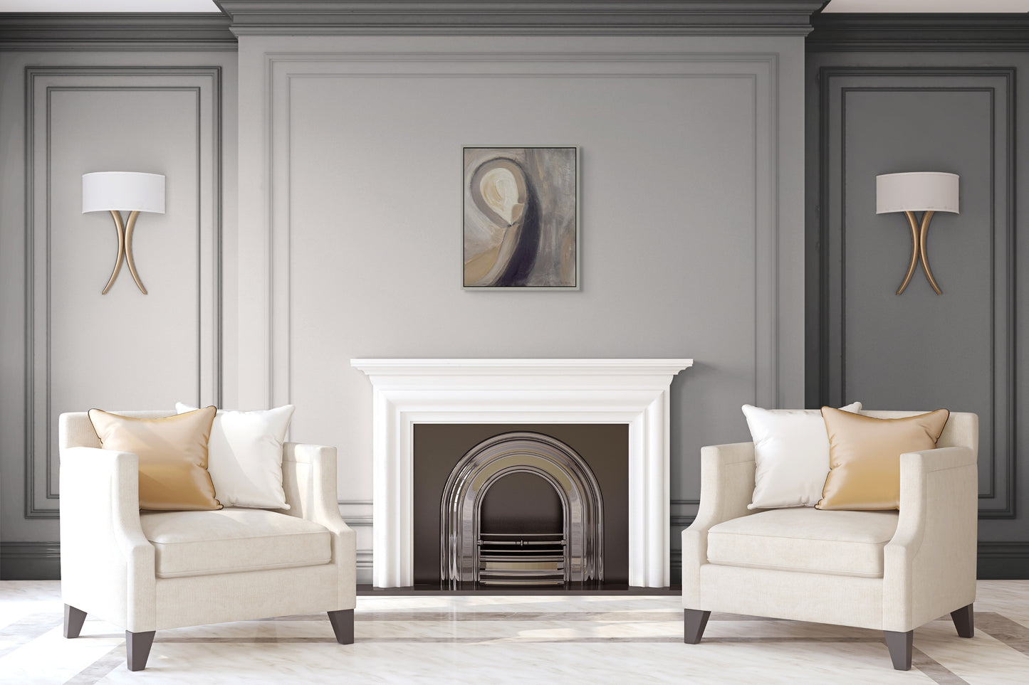 Original abstract painting by Von Rondon Art
